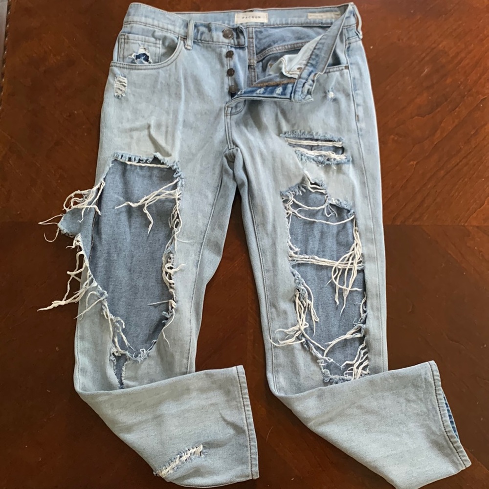 Pacsun Distressed Boyfriend Jeans